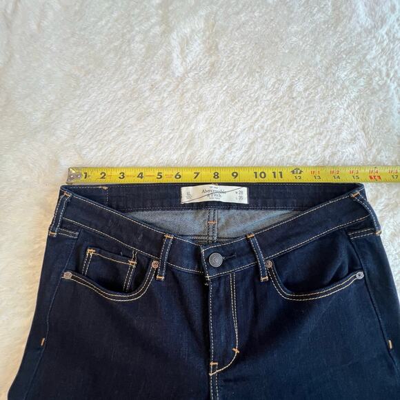Abercrombie & Fitch Women’s A&F Skinny Jeans Dark Wash Size 28x35 Tall Long - Picture 7 of 11